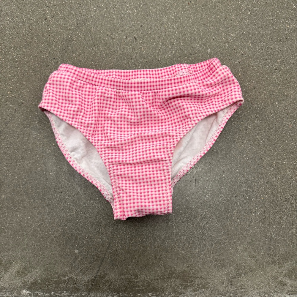 Apple Bottom Pink Gingham Ruffle Bikini Set Size 5 NWT - Picture 5 of 7